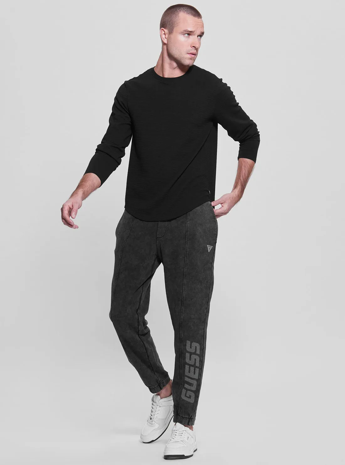 Black Arnt Active Logo Trackpants