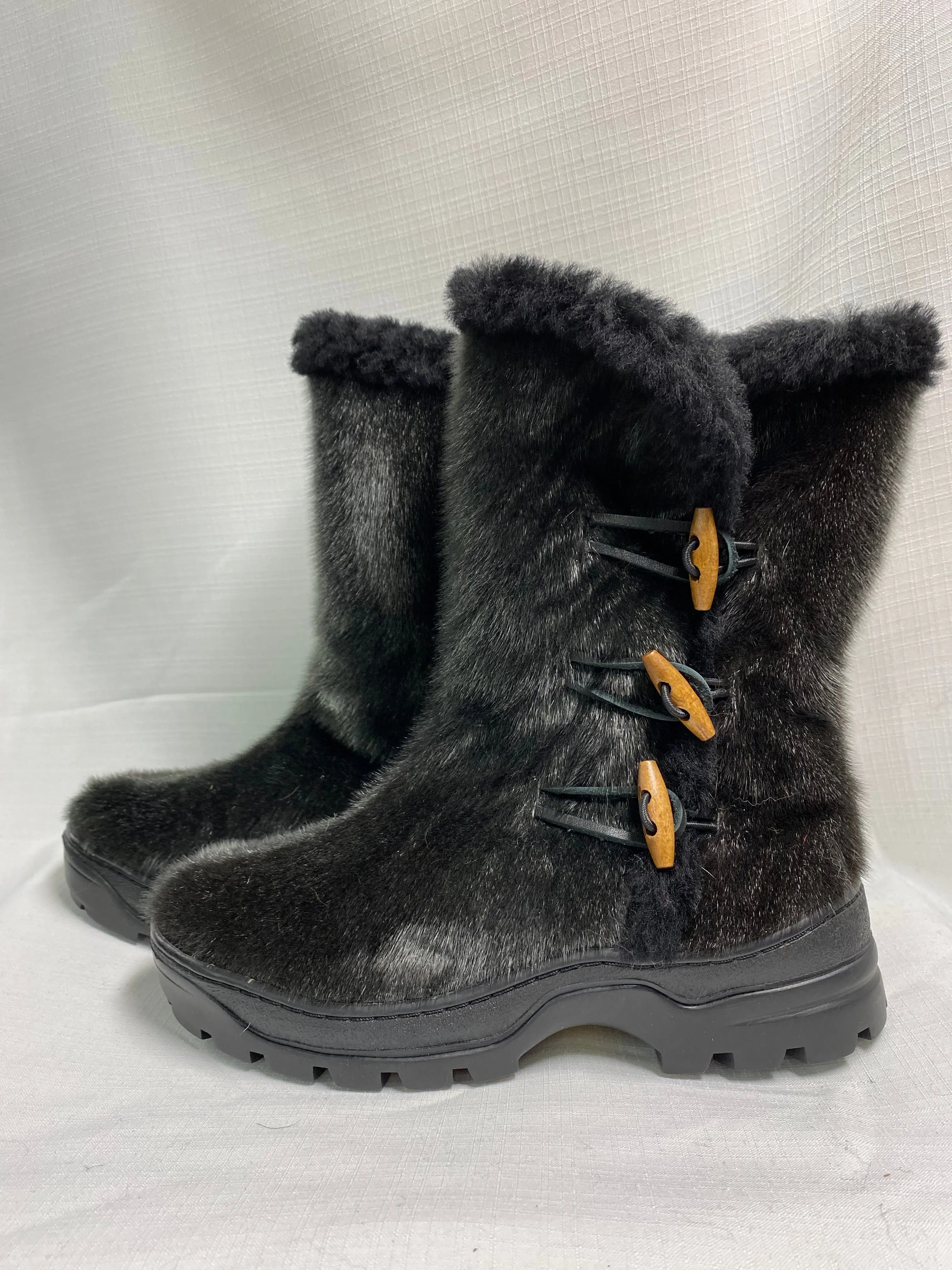 Boots - Oksana Fur Boot - Cream  & Coffee