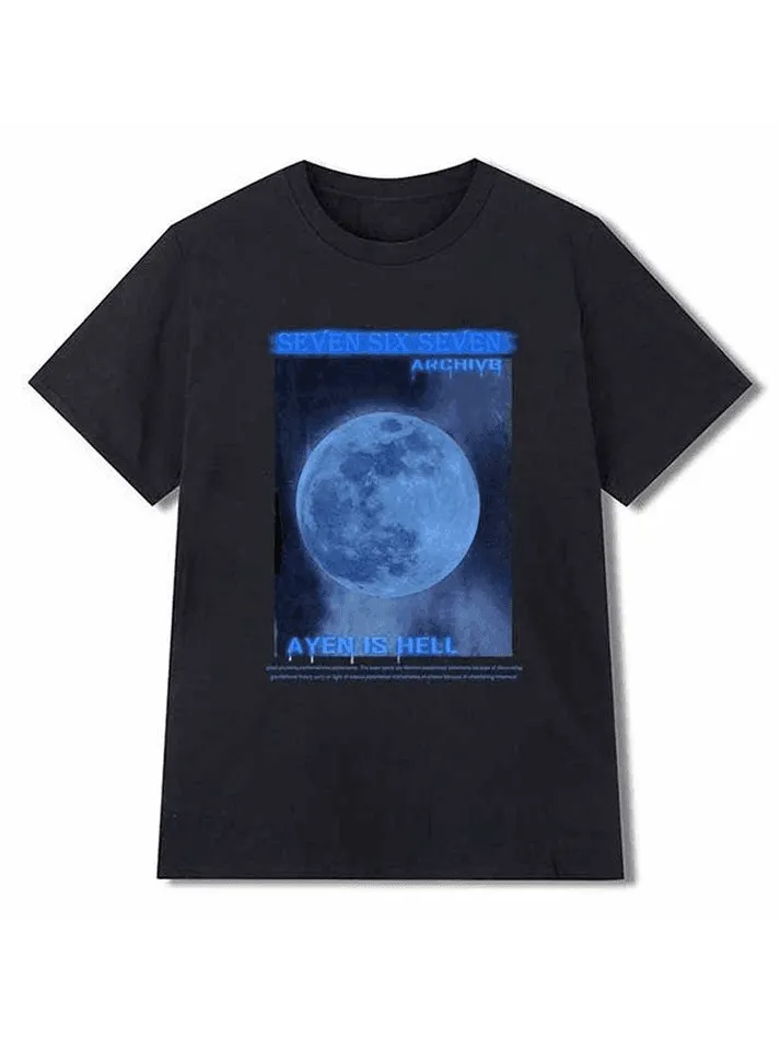 Joskaa Washed Moon Graphic Tee