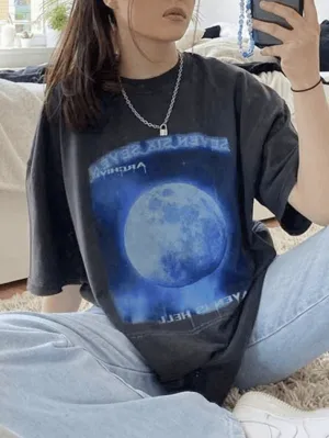 Joskaa Washed Moon Graphic Tee