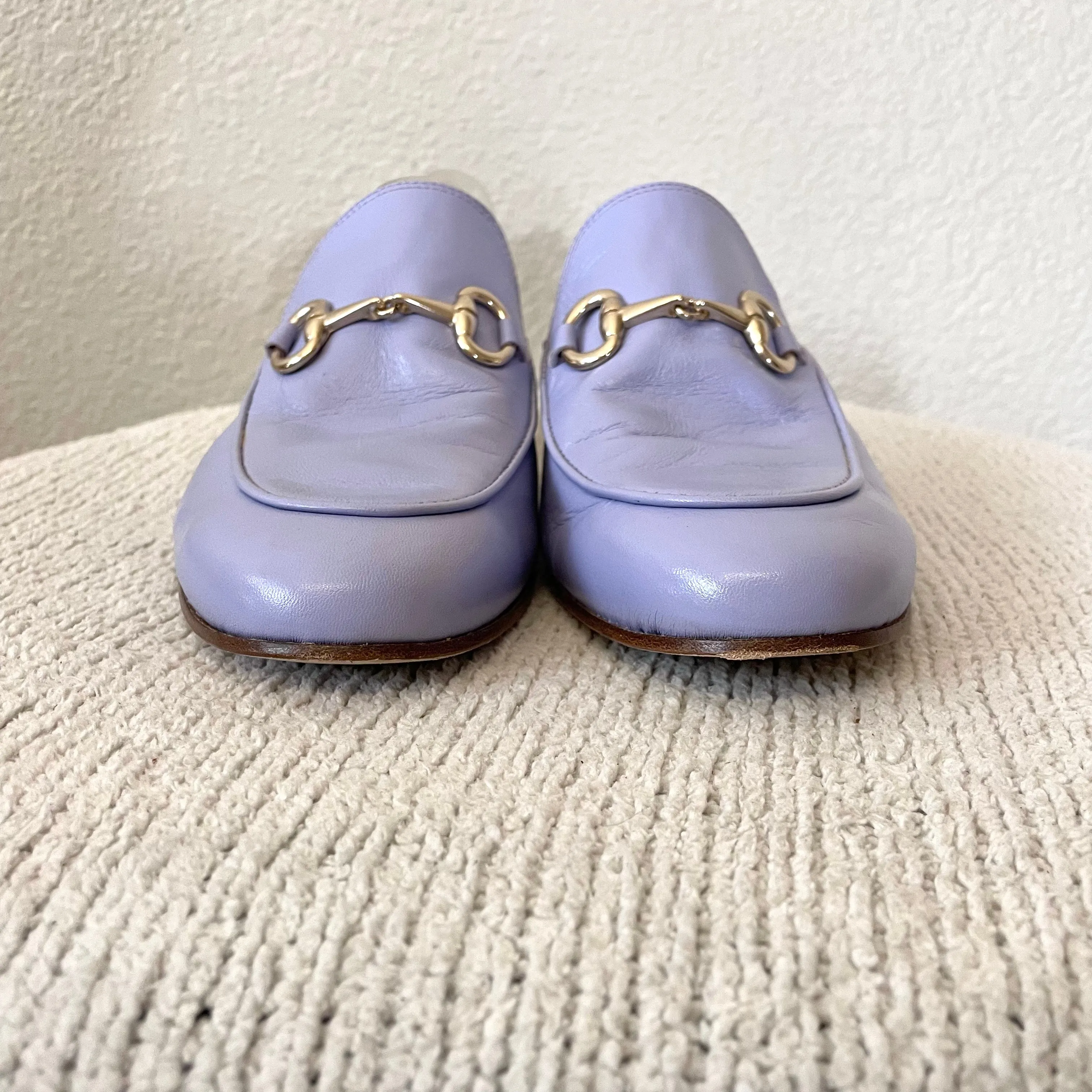 Leather Buckle Mules