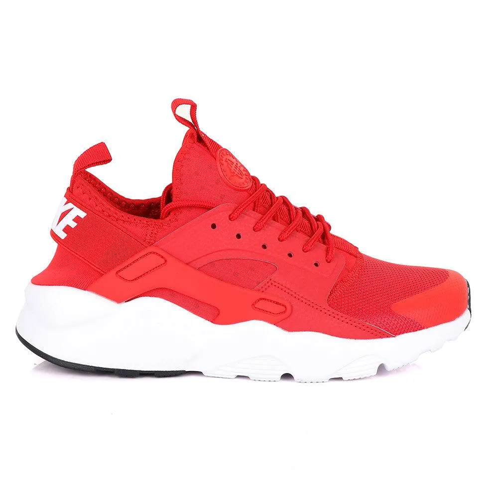 NK Huarache Ultra Red and White Sneaker