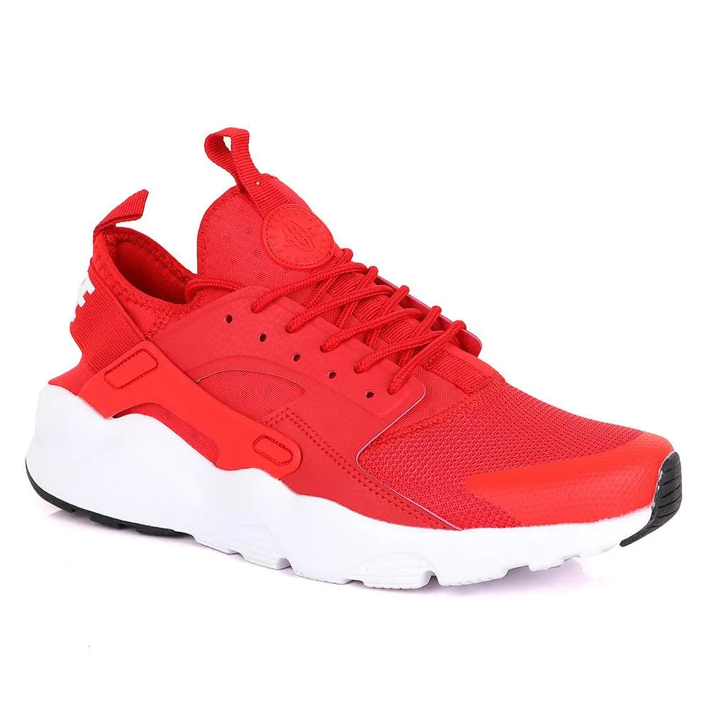 NK Huarache Ultra Red and White Sneaker