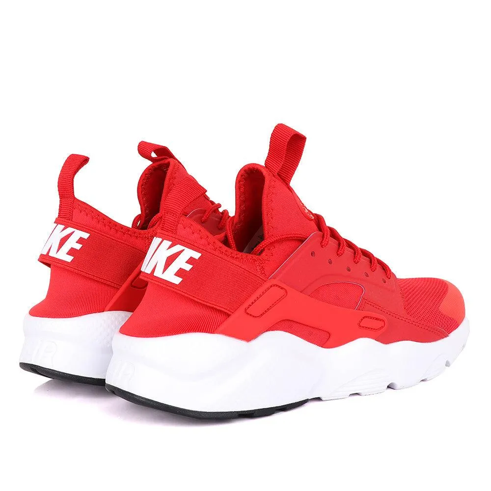 NK Huarache Ultra Red and White Sneaker