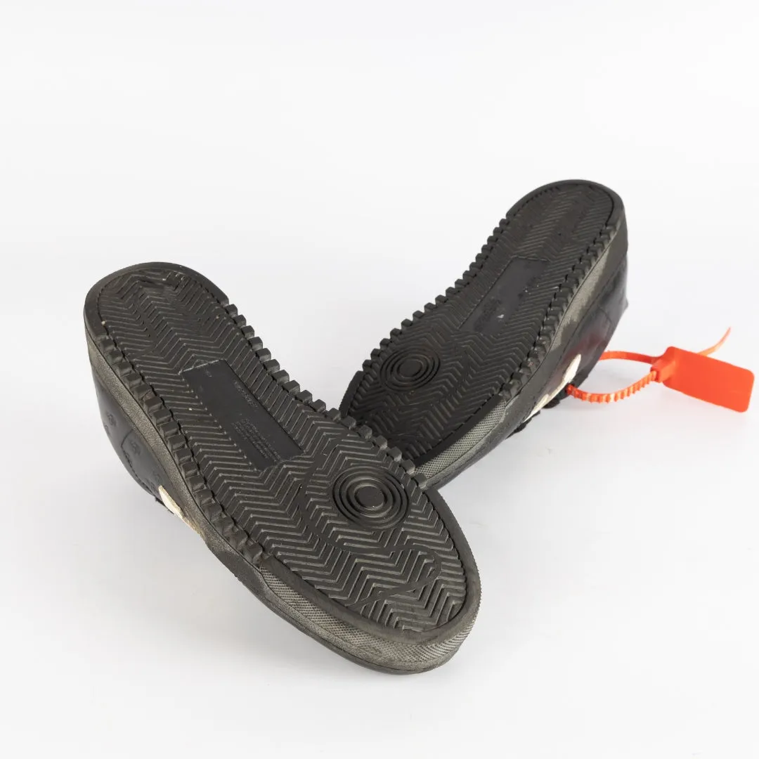Off-White Black Leather Carryover Sneakers
