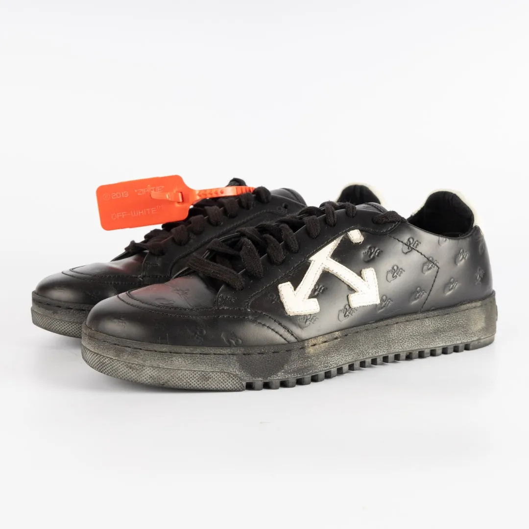 Off-White Black Leather Carryover Sneakers