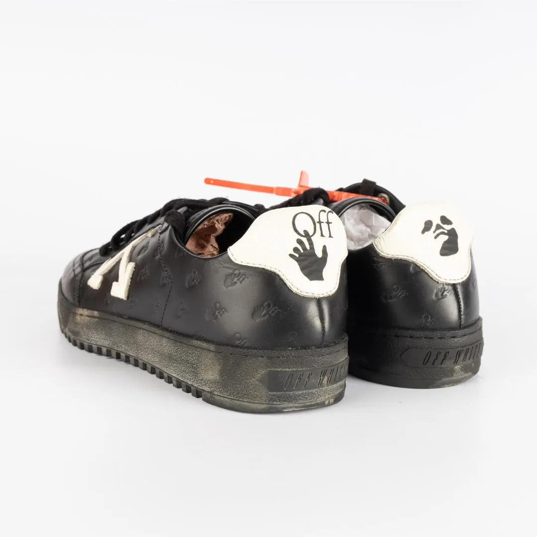 Off-White Black Leather Carryover Sneakers