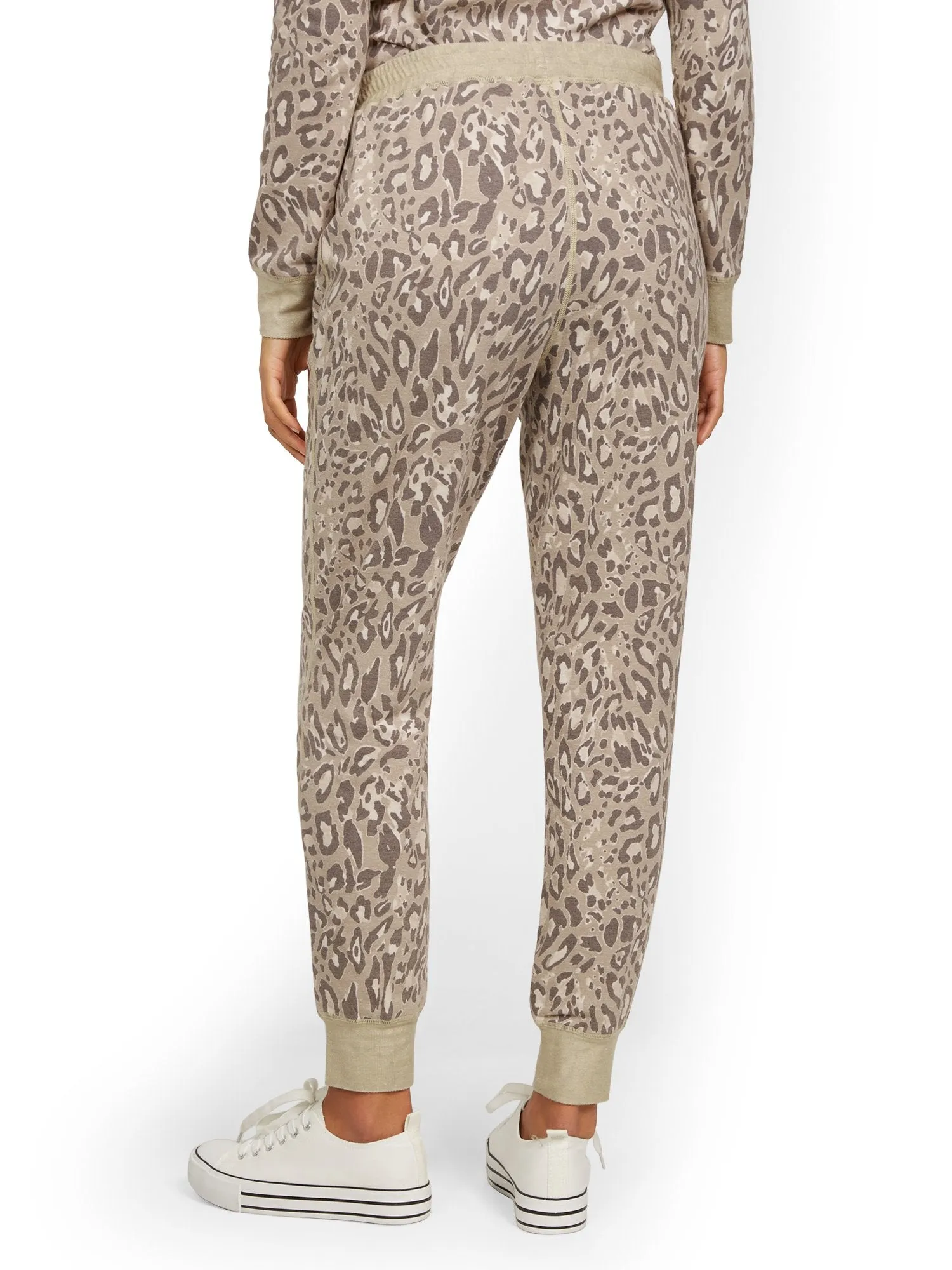 Reversible Leopard-Print Jogger Pant