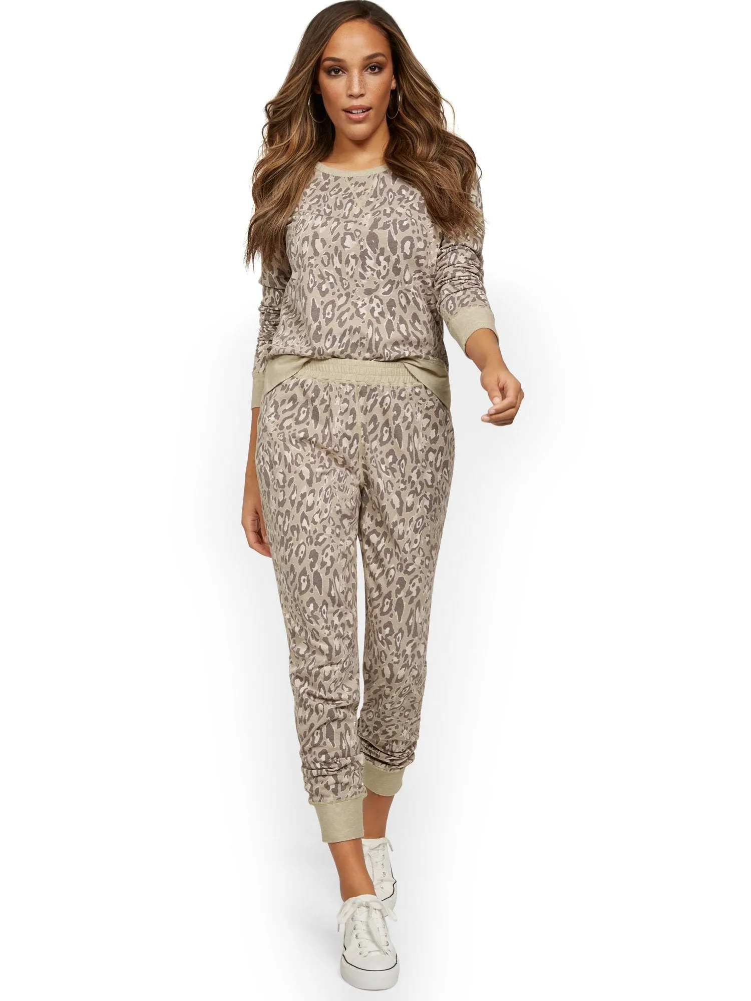 Reversible Leopard-Print Jogger Pant
