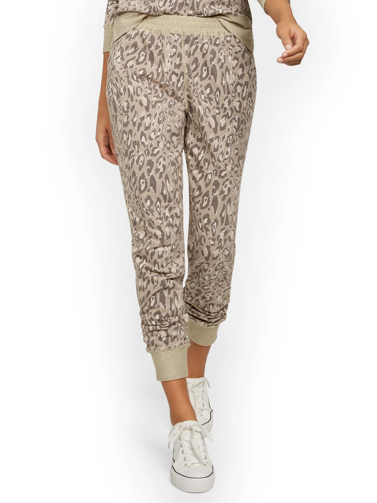 Reversible Leopard-Print Jogger Pant