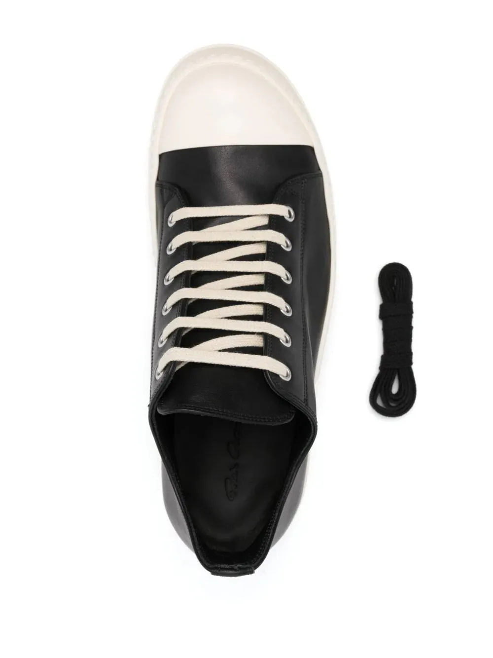 RICK OWENS - Low Sneaks Black Milk