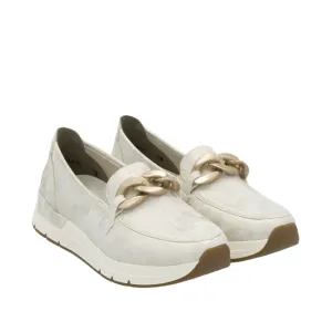 Rieker Womens Loafer 58944 Beige/Gold