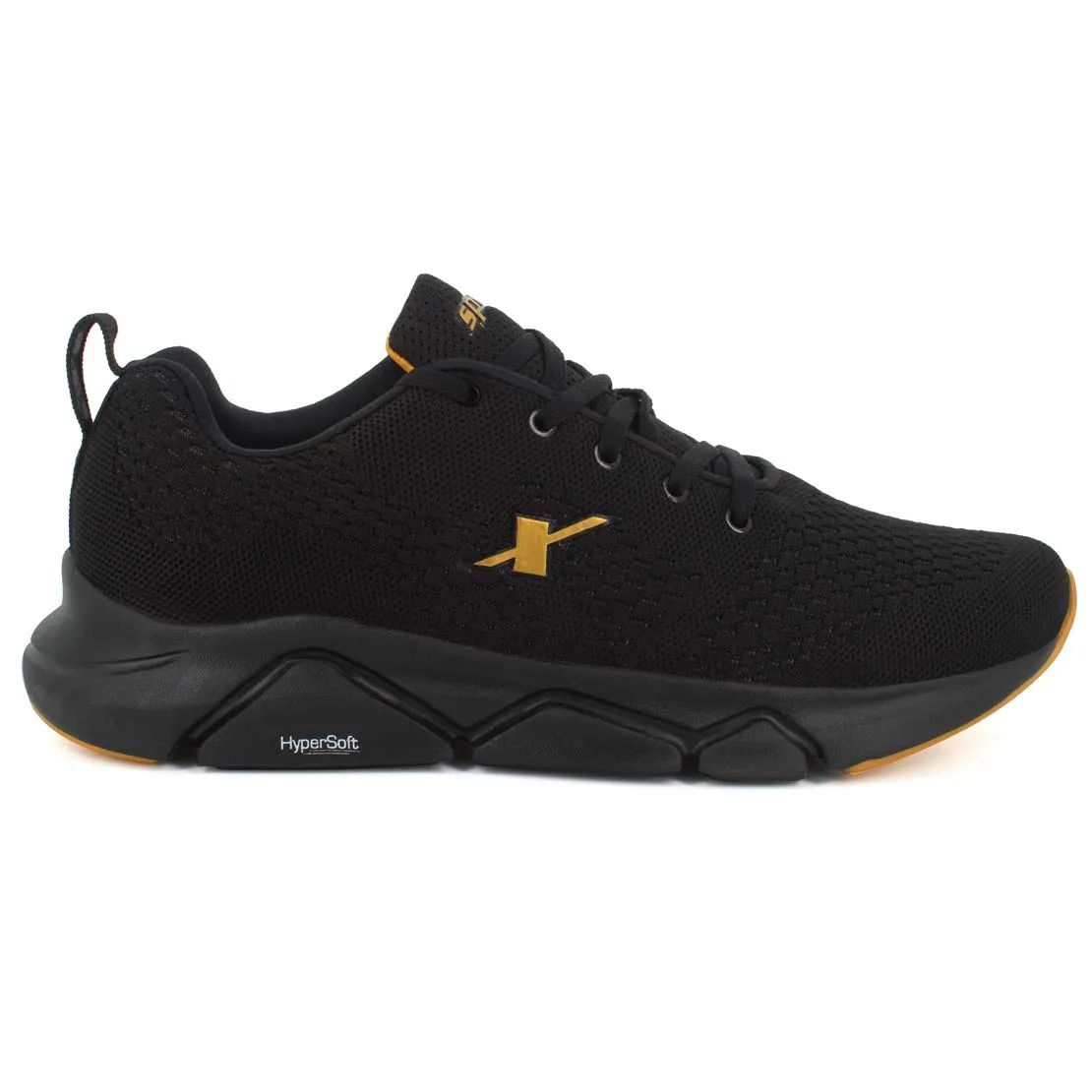 Sparx Mens  Blackgolden Running Shoe