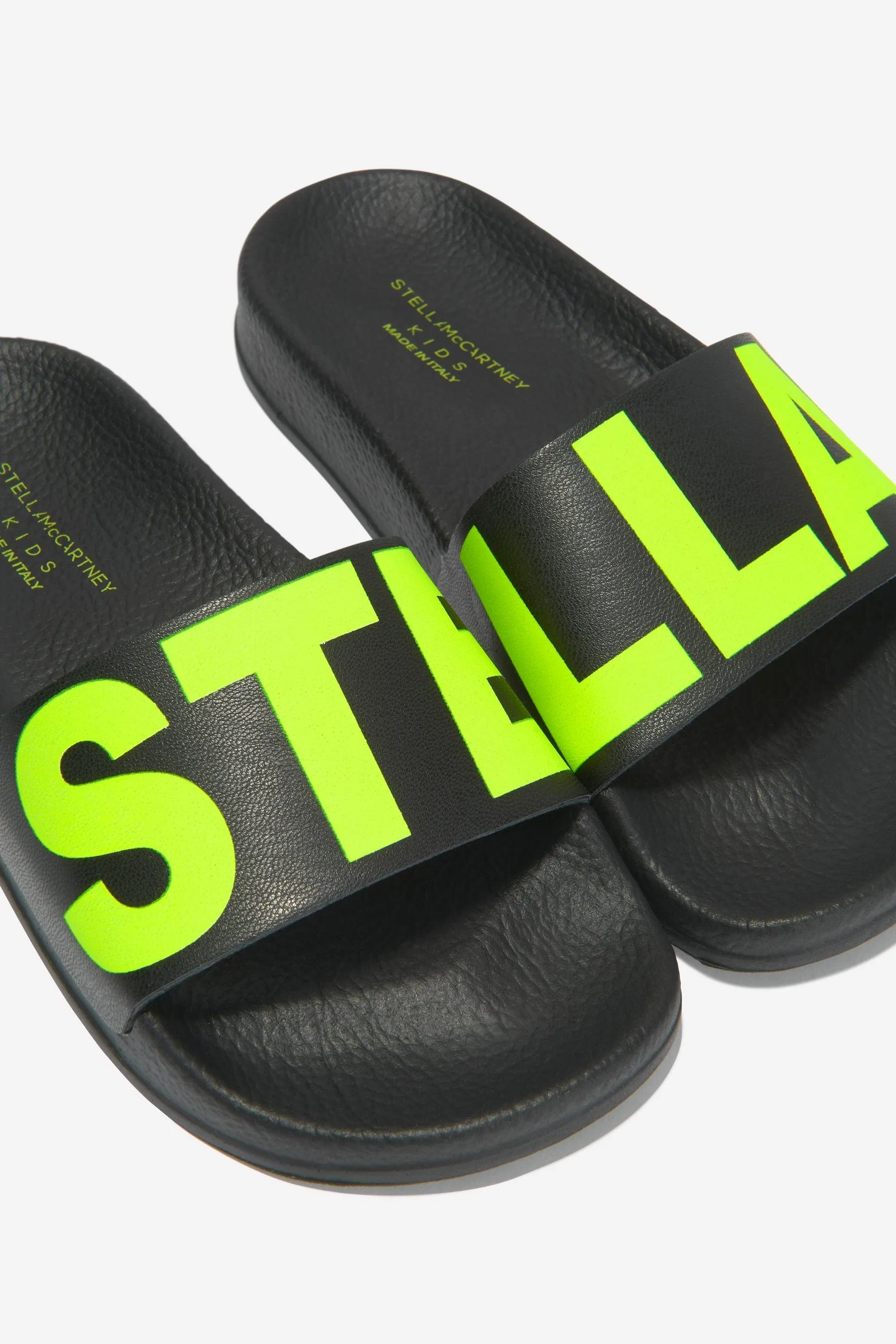Stella McCartney Boys Logo Print Sliders