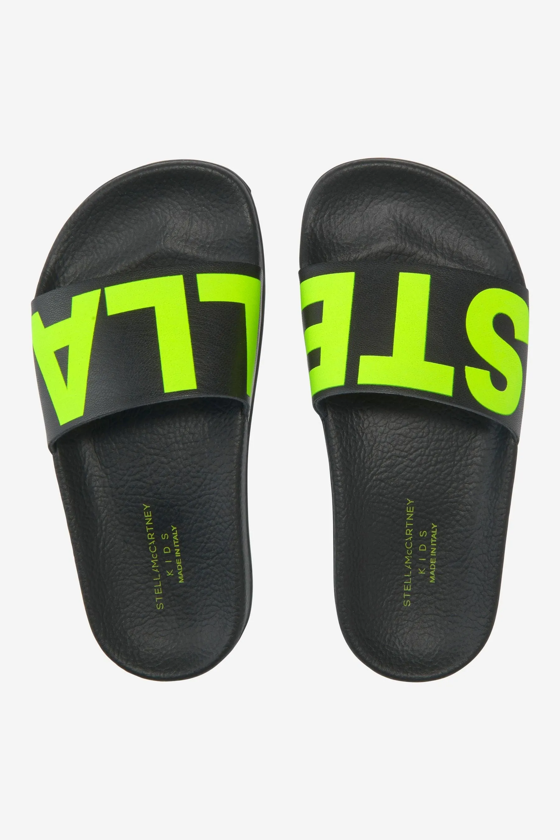 Stella McCartney Boys Logo Print Sliders