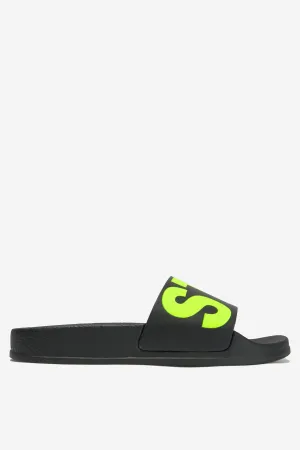 Stella McCartney Boys Logo Print Sliders