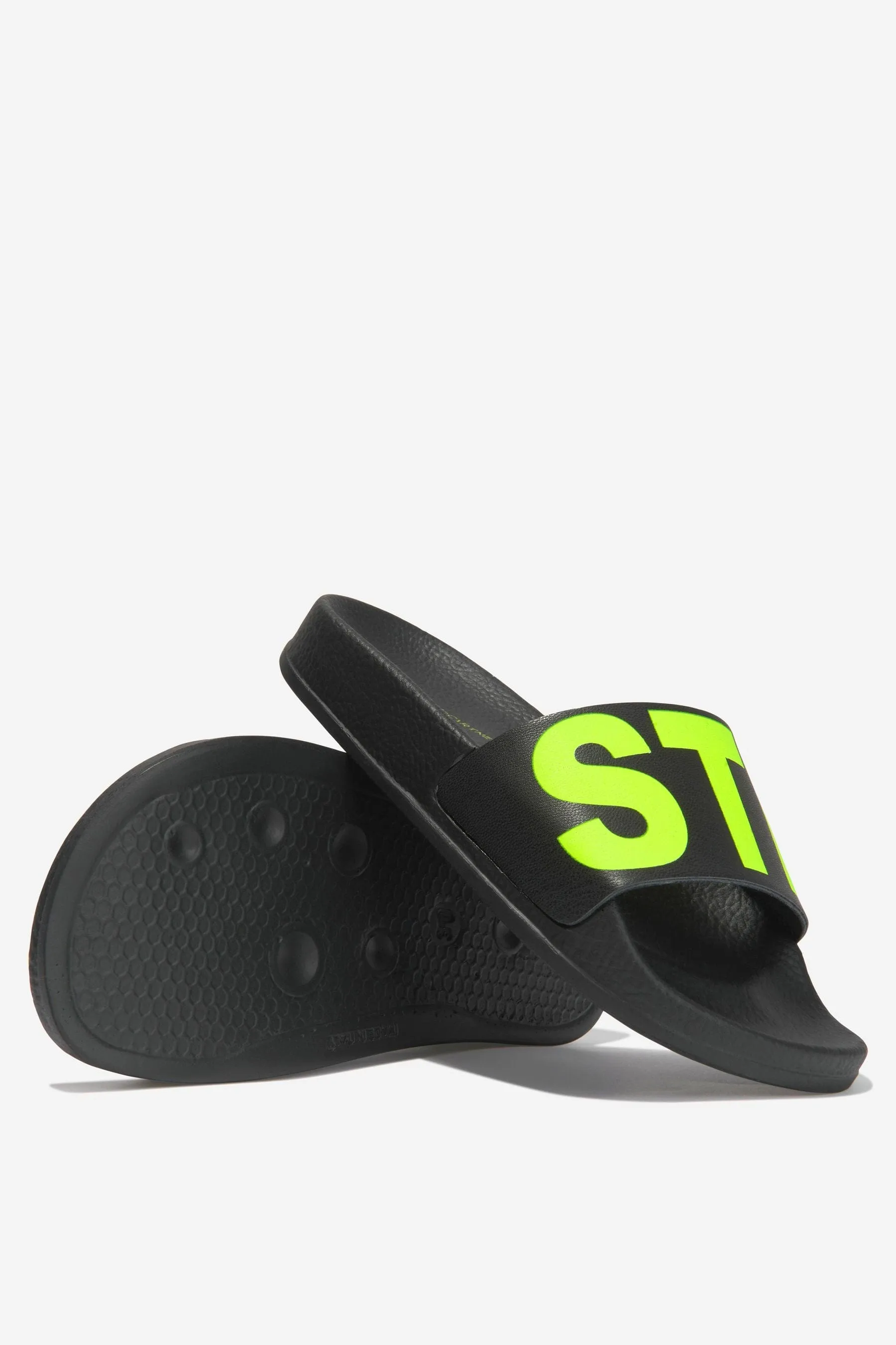 Stella McCartney Boys Logo Print Sliders