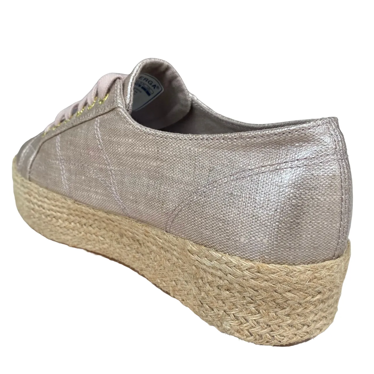 Superga women's sneakers shoe with wedge 2790 Lino ROPE S00BND0 238 beige
